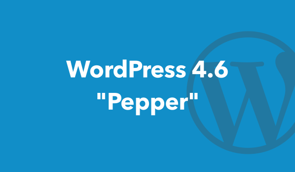 워드프레스 4.6 “Pepper” 출시