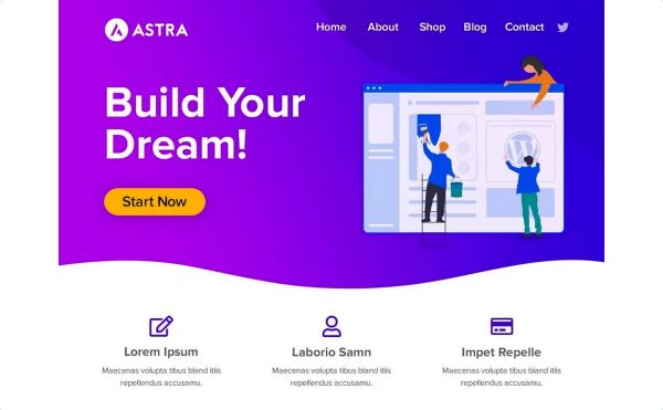 Astra 테마로 홈페이지 시작하기